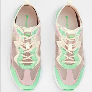 FABLETICS See-Thru Sneakers NWOB Lilac Mint Sheer 'Larchmont'
